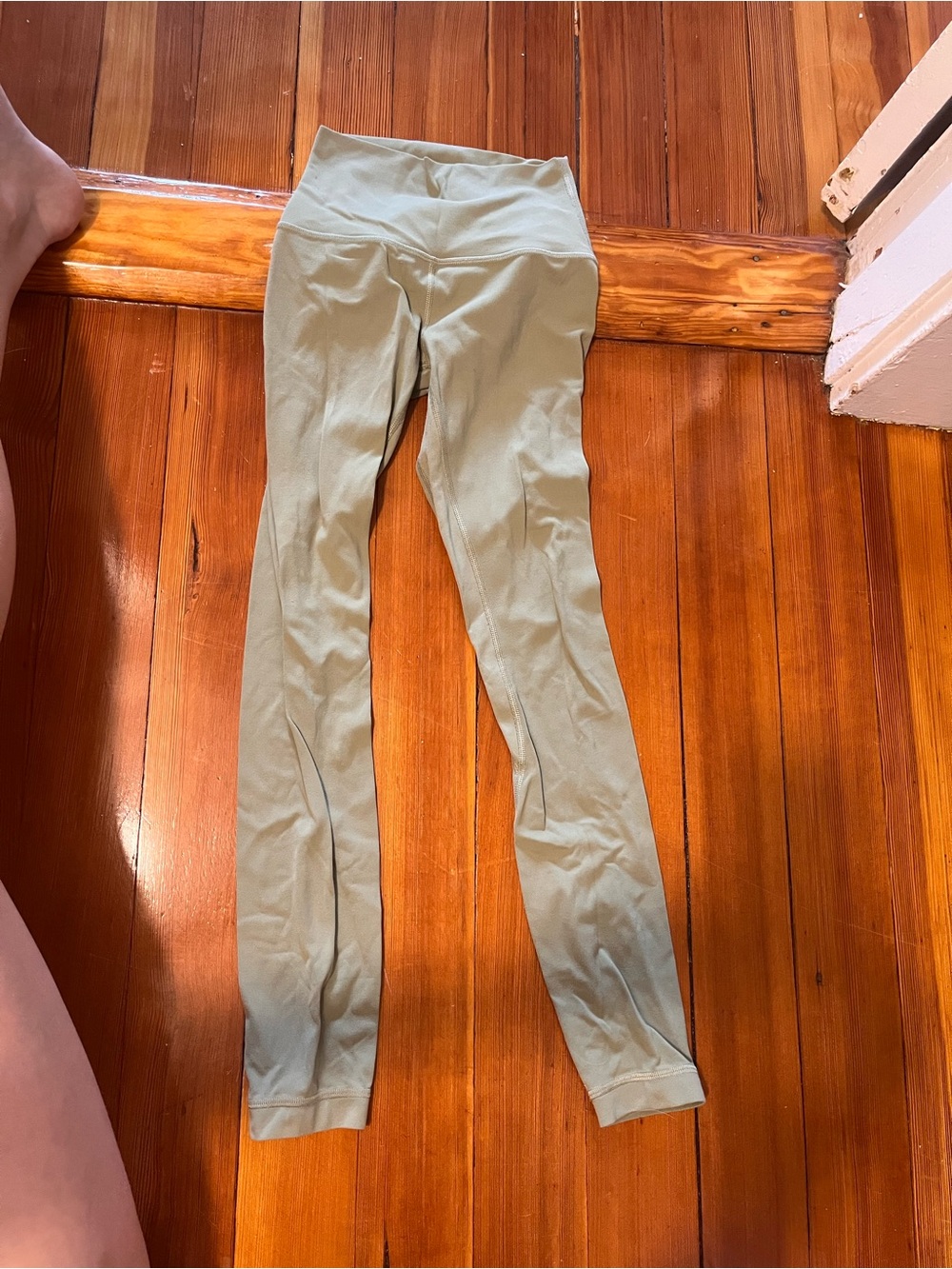 High-Waist Olive Green Active Leggings